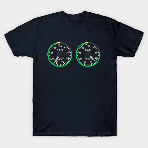 A-10 Warthog Cockpit Dials T-Shirt by TWOintoA